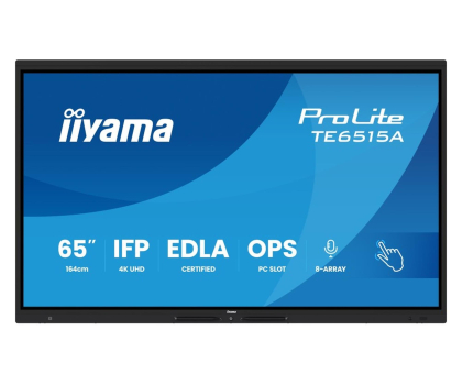 Monitor wielkoformatowy iiyama ProLite TE6515A-B1AG dotykowy